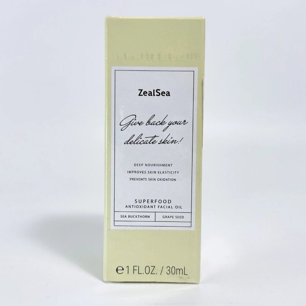 ZealSea Superfood Antioxidant Face Oil 1 oz | Vegan Plant-Based Skincare